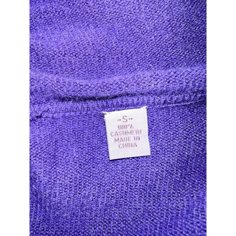 VINTAGE DESIGNER PURPLE CASHMERE SWEATER SET HOODIE + LAVENDER TANK S GLITTER